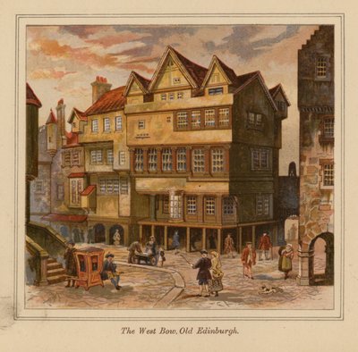 ウェスト・ボウ、オールド・エジンバラ（カラーリトグラフ） 作： Scottish School