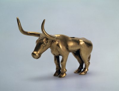 キャノピーのポールからのブルピースの置物、紀元前3千年紀 作： Scythian