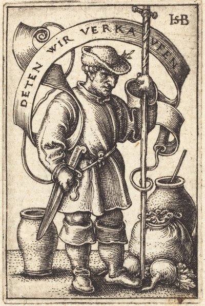 市場の農民[左] 作： Sebald Beham