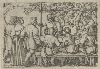 農民の饗宴、「農民の饗宴または十二ヶ月」、1546-47年から。 作： Sebald Beham