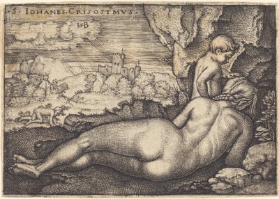 聖クリュソストモスの苦行 作： Sebald Beham