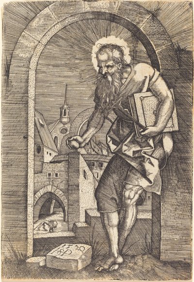 アーチの聖ジェローム 作： Sebald Beham