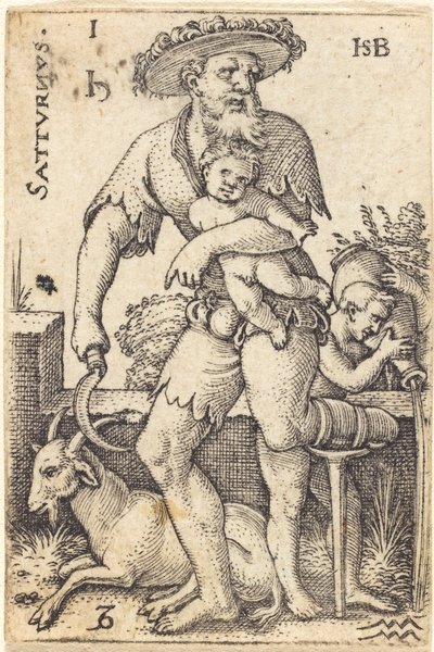 土星 作： Sebald Beham