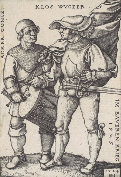 旗手と太鼓奏者、1544年。 作： Sebald Beham