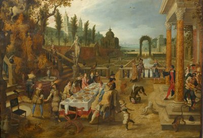 カントリーパーティー、c。 1615-1620。 作： Sebastiaen Vrancx
