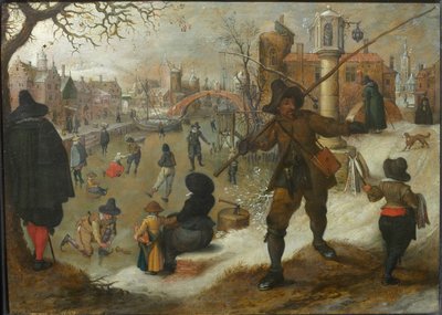 1月、c。 1618年。 作： Sebastiaen Vrancx