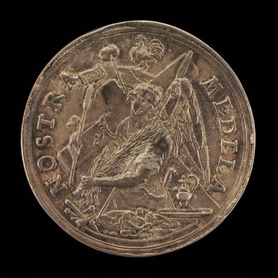 情熱の道具を持った天使[逆]、1631年。 作： Sebastian Dadler