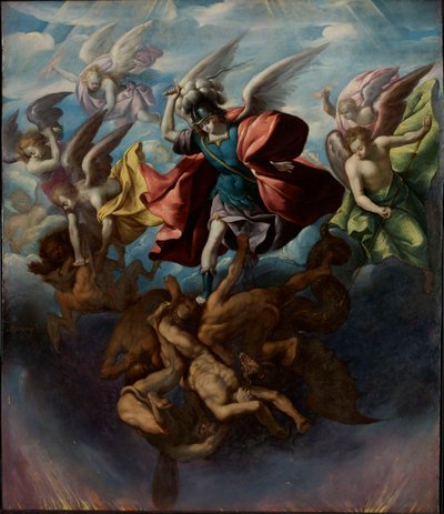反逆の天使の堕落、c。 1650。 作： Sebastian Lopez de Arteaga