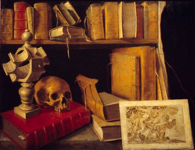 日時計のある洗面台セバスチャン・ストスコップ（1597-1657）による絵画 作： Sebastian Stoskopff