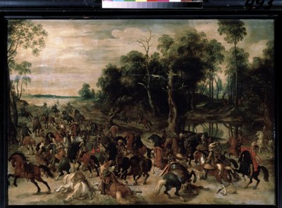 騎兵隊の攻撃、1615年頃（木に油彩 作： Sebastian Vrancx