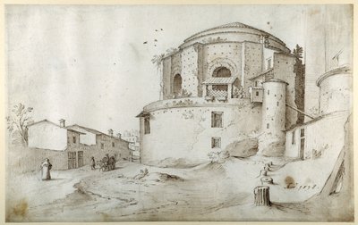 S.Maria della Febbre, with the funerary Chapel of Sixtus IV and the wall of Old St Peter