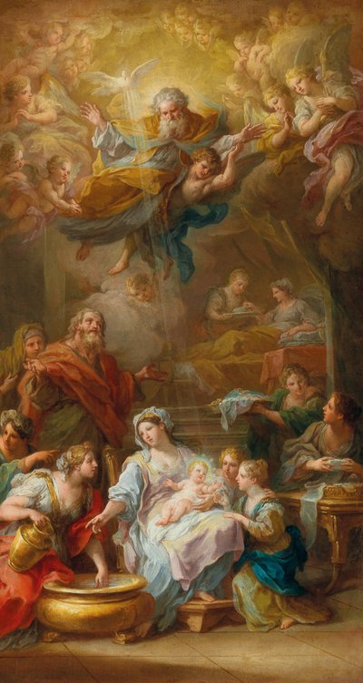 聖母の降誕、1756年。 作： Sebastiano Conca