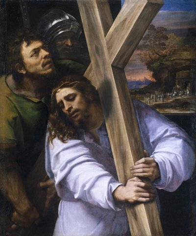 十字架を背負うキリスト 作： Sebastiano Piombo del
