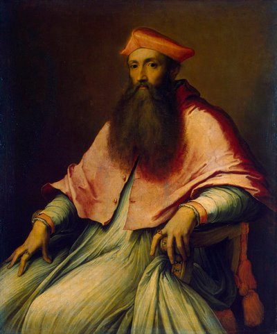 レジナルド・ポール枢機卿の肖像、1540 年代。 作： Sebastiano Piombo del
