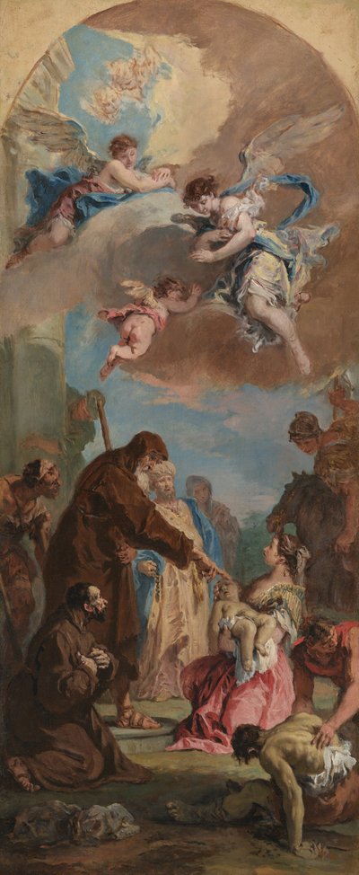 パオラの聖フランチェスコの奇跡 作： Sebastiano Ricci