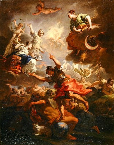 トスカーナのアレゴリー」1706年頃（油彩・キャンバス） 作： Sebastiano Ricci