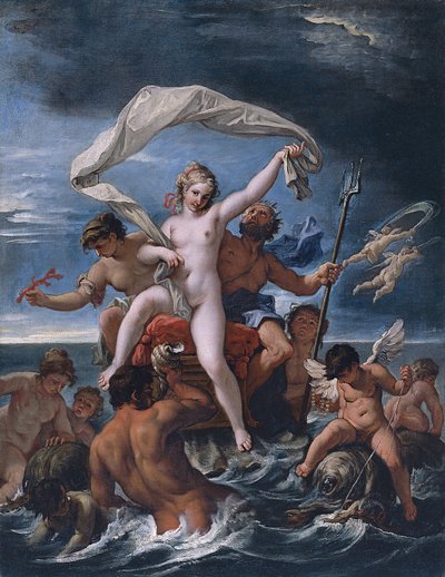 ネプチューンとアンフィトリテ 作： Sebastiano Ricci