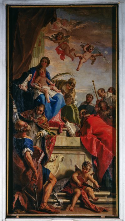 聖人と共にある聖母の姿 作： Sebastiano Ricci