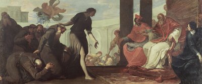 カプチン騎士団を承認するパウロ3世 作： Sebastiano Ricci