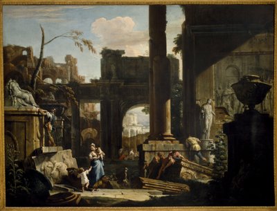 数字で遺跡の視点、1720年代。 作： Sebastiano Ricci