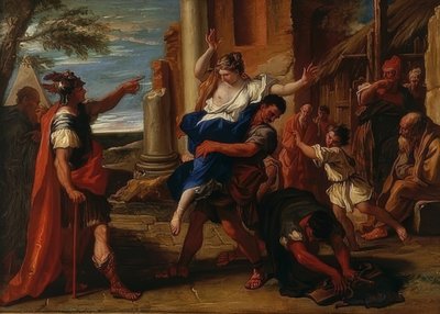 ディーナの強盗。 1700年頃 作： Sebastiano Ricci