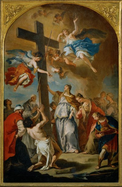 聖十字架の発見（キャンバスに描かれた絵画） 作： Sebastiano Ricci