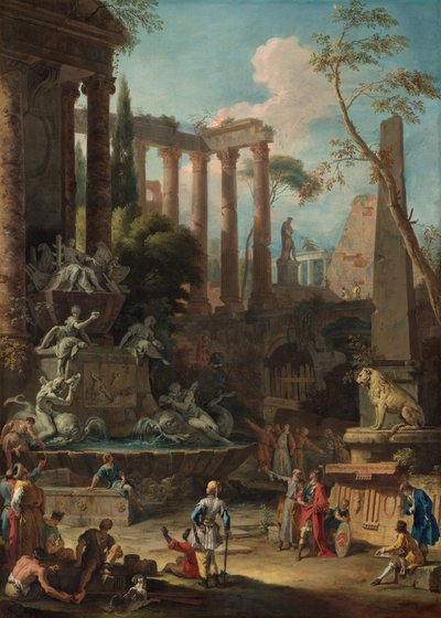 クラウドズリー ショベル提督の記念碑 作： Sebastiano Ricci and Marco Ricci