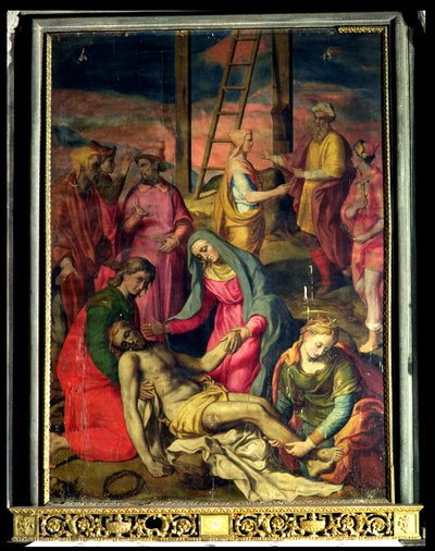 十字架からの堆積、1582 作： Sebastiano Vini
