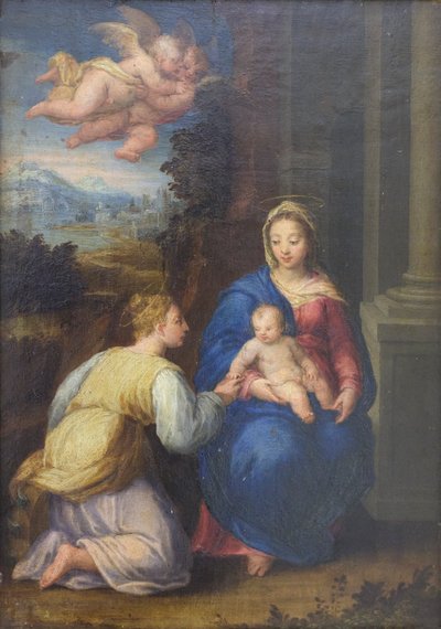 聖カタリナの結婚（絵画） 作： Sebastiano called Bastianino Filippi