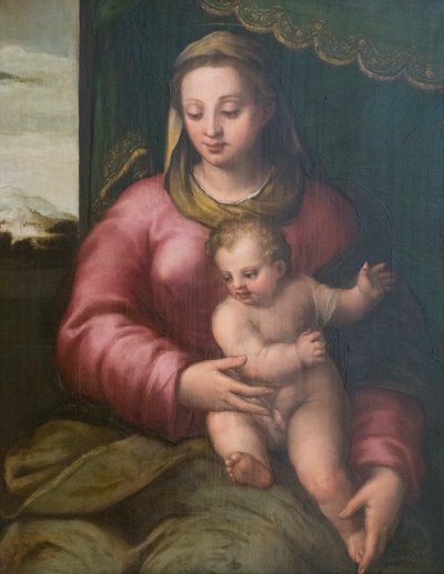 聖母子 作： Sebastiano called Bastianino Filippi