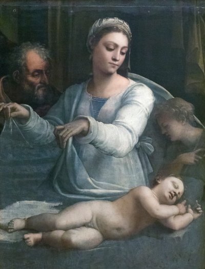ベールのマドンナ 作： Sebastiano del (c.1485 1547) Piombo