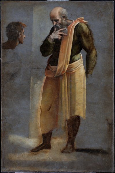 訪問 - 聖ザッカリア 作： Sebastiano del (c.1485-1547) Piombo