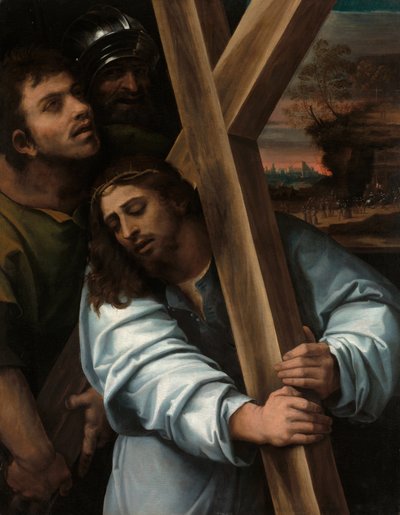 十字架を背負うキリスト 作： Sebastiano del Piombo