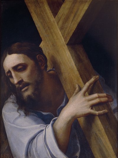十字架を運ぶキリスト 作： Sebastiano del Piombo
