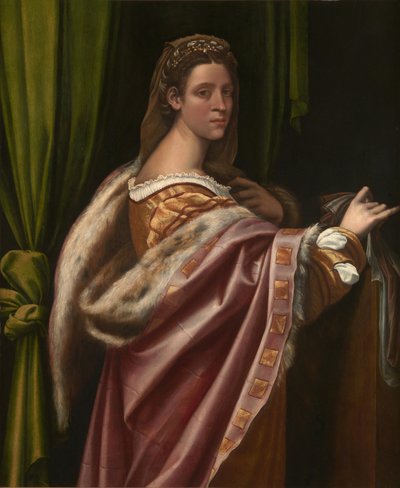 女性の肖像、1540年代 作： Sebastiano del Piombo