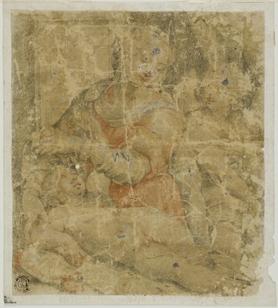天使と聖母子 作： Sebastiano del Piombo