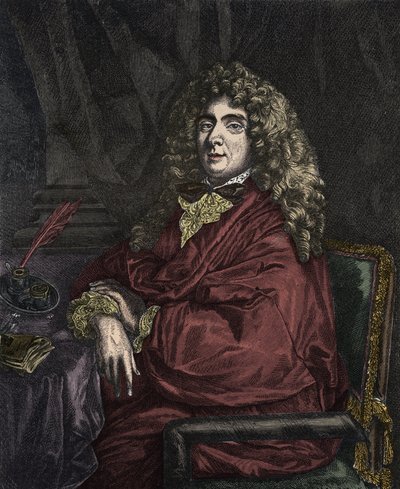 ジャン・バティスト・ポケリン・ディット・モリエールの肖像（Jean Baptiste Poquelin dit Moliere 作： Sébastien Bourdon