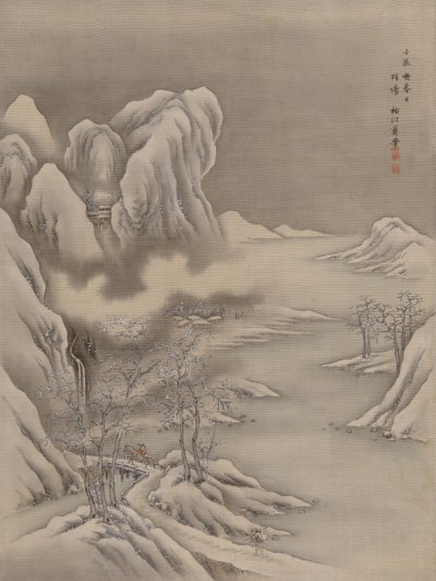 冬の情景、1892 年。 作： Seki Shuko
