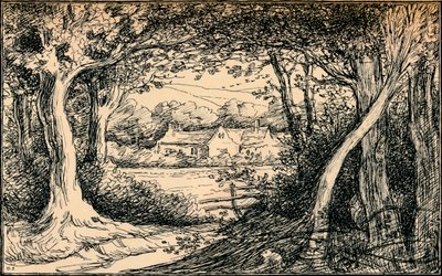 空き地の終わり、エッピングフォレスト、c1900 作： Selwyn Image