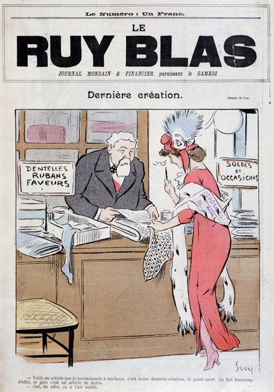 マリアンヌとポアンカレ - 1912年1月20日の「Ruy Blas」に掲載されたシムによる 作： Sem