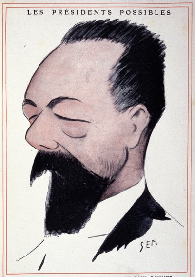 セム（1863～1934）によるフランスの政治家、ポール・ドゥーメル（1857～1932）の肖像。 作： Sem
