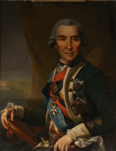 Ivan Loginovich Golenishchev-Kutuzov 1729-1802、1800 年代初期の肖像 作： Semyon Glukovsky