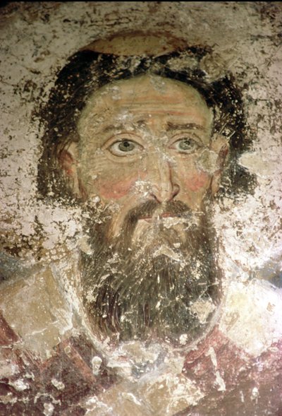 聖サヴァ（c.1174-1237） 作： Serbian School