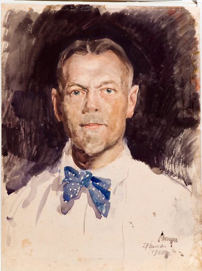 自画像 - Sergei Arsenyevich Vinogradov (1869-1938) の作品 作： Sergei Arsenevich Vinogradov