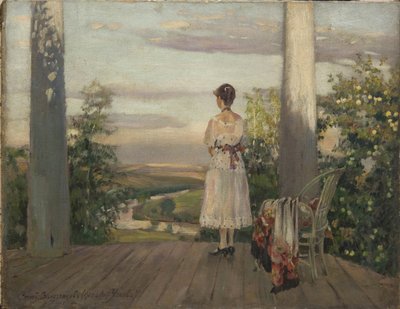 1910年代のメリホヴォにあるアントンチェーホフのカントリーハウス 作： Sergei Arsenevich Vinogradov