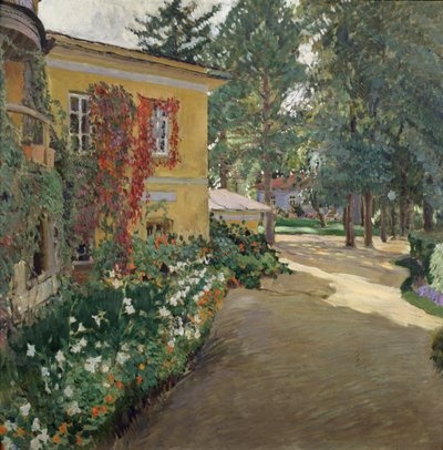 田舎では、1910 作： Sergei Arsenevich Vinogradov