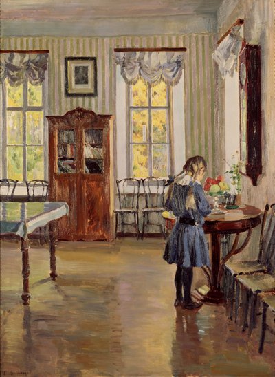 家の中、1913 作： Sergei Arsenevich Vinogradov