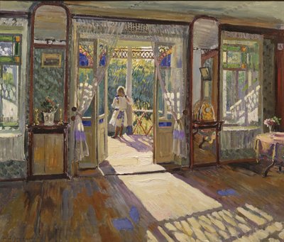 家の中、1913 作： Sergei Arsenevich Vinogradov