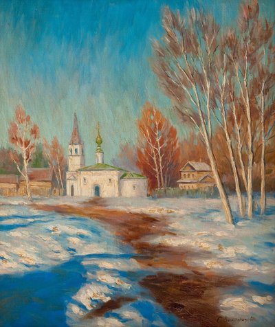 春の風景 作： Sergei Arsenevich Vinogradov