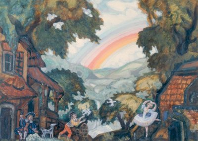 A.アダム、ジゼル-セットデザインスデイキン 作： Sergei Jurjewitsch Sudeikin